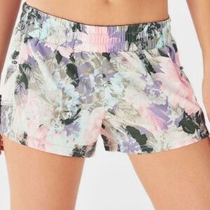 Floral Print Athletic Shorts
